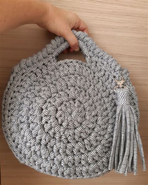 bolsa redonda grande croche|Bolsa redonda a crochet .